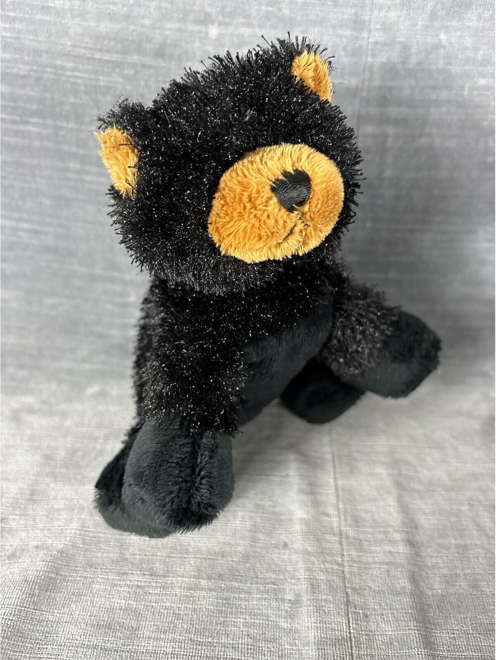Ganz Webkinz Lil Kinz HS004 Black Bear Soft Toy Beanie Stuffed Animal 6”